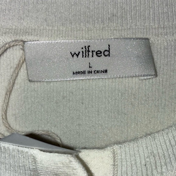 Aritzia Wilfred Shelly Cardigan - Wonder Yarn in Light Birch Size Large NEW - Picture 7 of 8